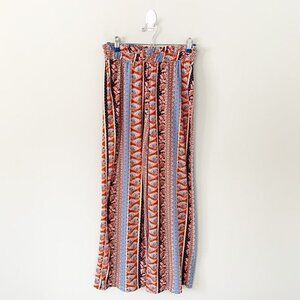 Pink Republic boho peasant pull on elastic waist casual flowy pants - Size Small